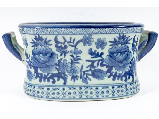 Chinese 20th Century Foot Bath Floral Planter