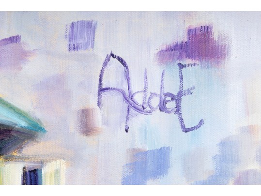 Hannah Cole Buie (American, B. 1955) Framed Oil On Canvas Landscape