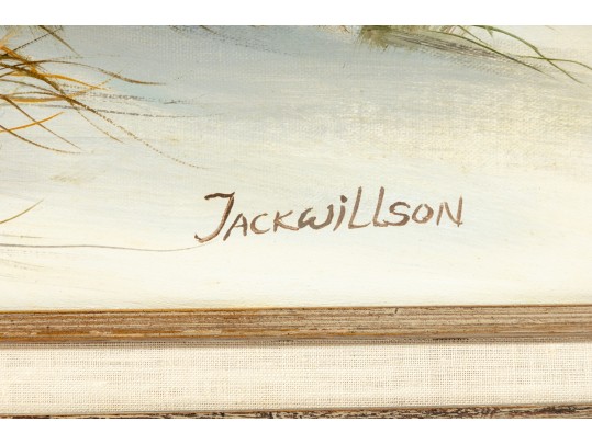 Jack Willson (20th Century) Oil On Canvas Beachside Landscape