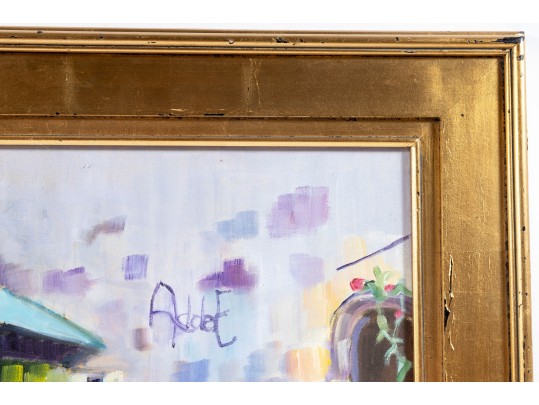 Hannah Cole Buie (American, B. 1955) Framed Oil On Canvas Landscape