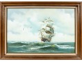 Jack Willson (20th Century) Oil On Canvas Clipper Ship Painting