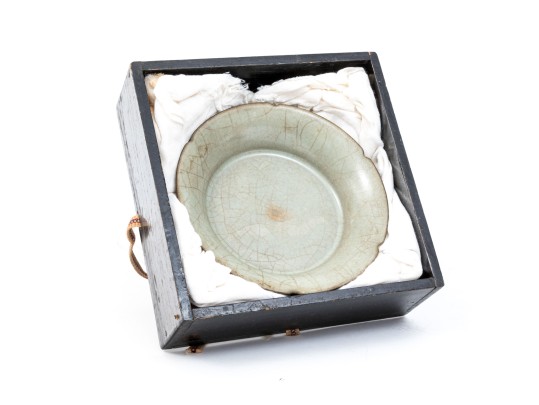 Chinese Guan Ware Glazed Brush Washer