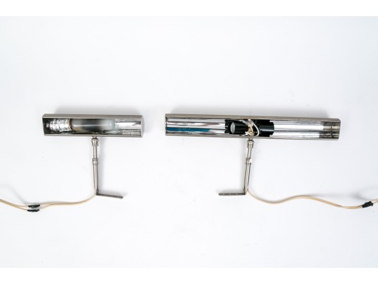 Two Chrome Finished Picture Lights