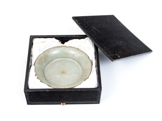 Chinese Guan Ware Glazed Brush Washer