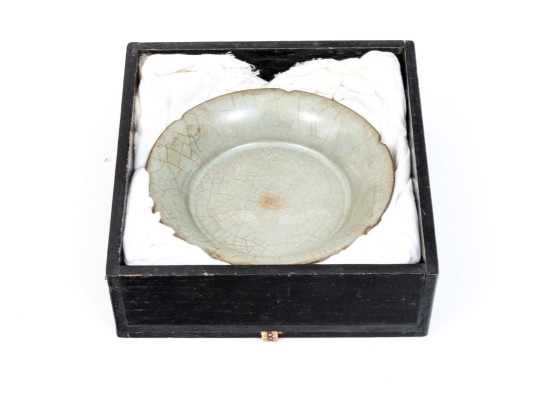 Chinese Guan Ware Glazed Brush Washer