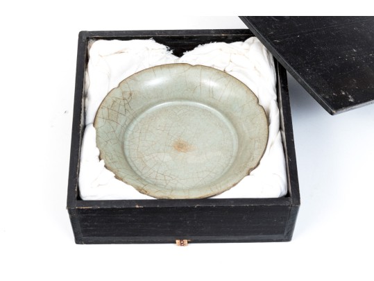 Chinese Guan Ware Glazed Brush Washer
