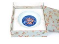 Chinese Porcelain Dragon Bowl With Underglaze Blue And Copper Red Enameled Decoration