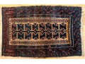 Antique Baluchi Tree Of Life Scatter Carpet, 3’ X 2’, Circa 1910-1920