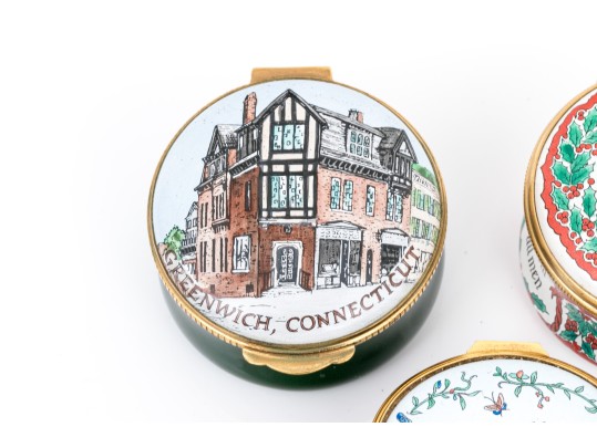 Collection Of Three Enamel Boxes