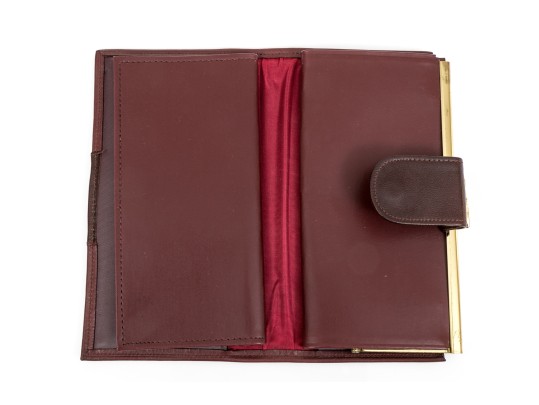 Collection Of Three Burgundy Wallets, Including Etienne Aigner