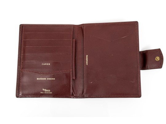 Collection Of Three Burgundy Wallets, Including Etienne Aigner