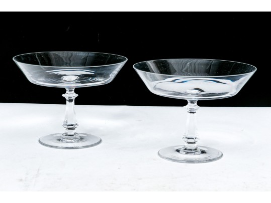Group Of Three Val St. Lambert Crystal Table Wares