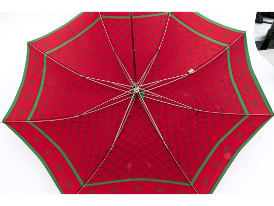 Vintage Gucci Silk Umbrella