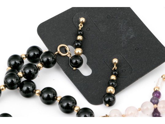 Collection Of Delicate 14k Gold And Gemstone Jewelry