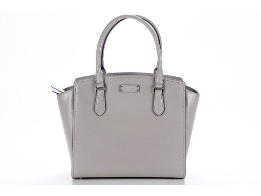 Kate Spade Jeanne Taupe Pebbled Leather Top Handle Medium Satchel, NWT, Retail $359