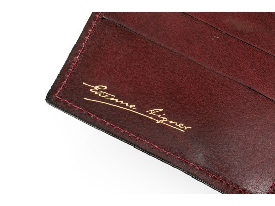 Collection Of Three Burgundy Wallets, Including Etienne Aigner