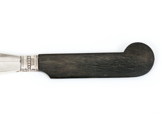 Georg Jensen Sterling Silver Classic Acanthus Horn Bladed Caviar Knife