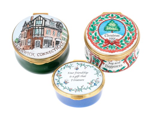 Collection Of Three Enamel Boxes