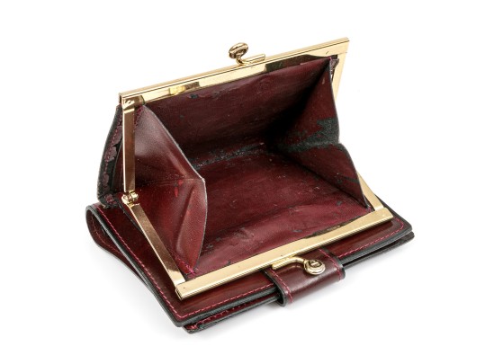 Collection Of Three Burgundy Wallets, Including Etienne Aigner