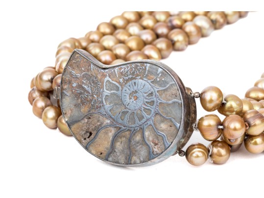 Vintage Cultured Pearl Four-Strand Choker