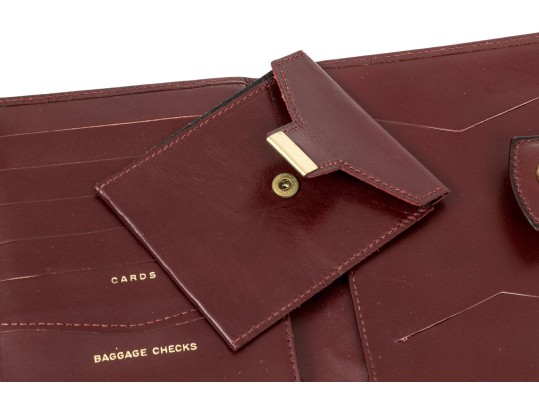 Collection Of Three Burgundy Wallets, Including Etienne Aigner
