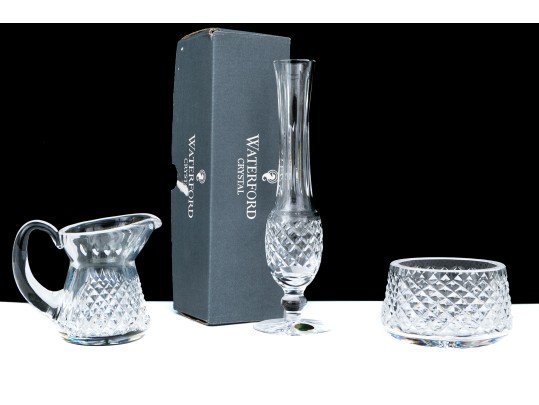 Three Waterford Crystal Table Top Items