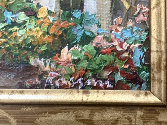 Small Signed Oil On Board Coastal Scene