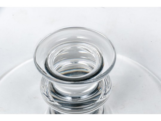 Group Of Three Val St. Lambert Crystal Table Wares