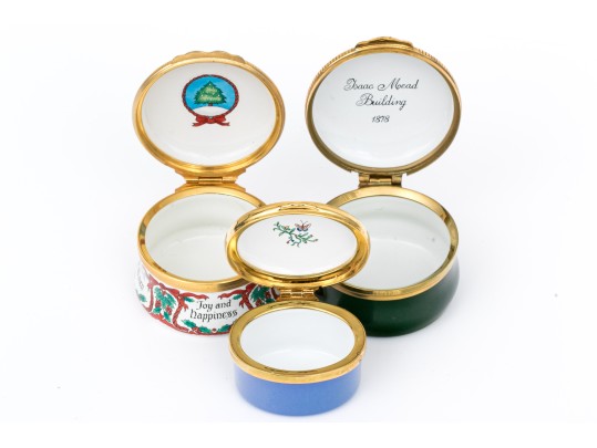 Collection Of Three Enamel Boxes