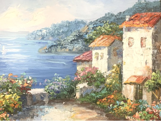 Small Signed Oil On Board Coastal Scene