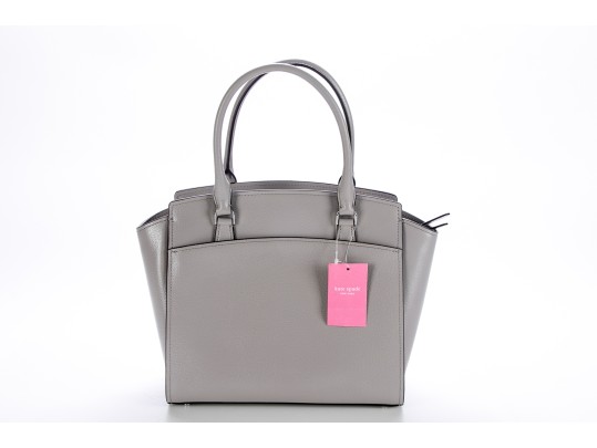 Kate Spade Jeanne Taupe Pebbled Leather Top Handle Medium Satchel, NWT, Retail $359