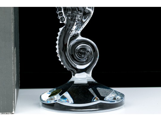 Waterford Crystal Seahorse Candlestick, Boxed