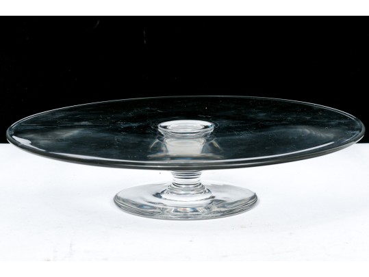 Group Of Three Val St. Lambert Crystal Table Wares