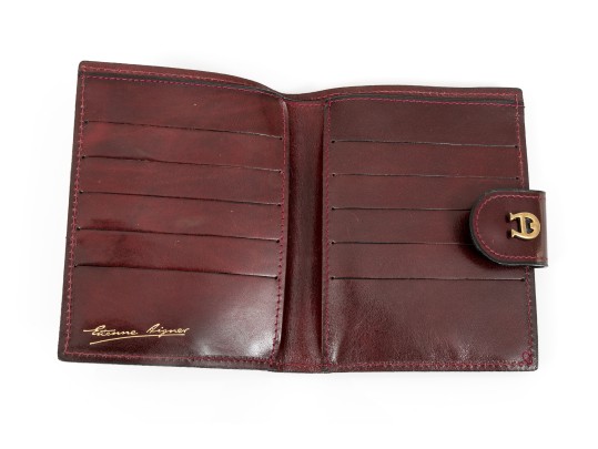 Collection Of Three Burgundy Wallets, Including Etienne Aigner