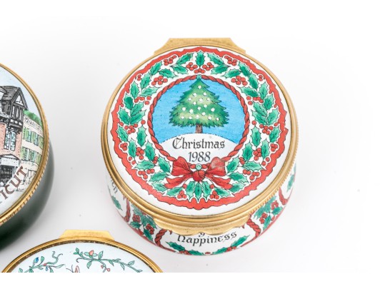 Collection Of Three Enamel Boxes