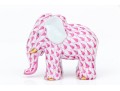 Herend Pretty Pink Fishnet Small Elephant