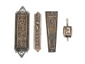 Lot Of Four Judaica Pieces, Including Two Sterling Mezuzahs