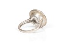 A Collection Of Two Sterling Silver Large And Stately Rings, Both Size 7