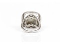 A Collection Of Two Sterling Silver Large And Stately Rings, Both Size 7