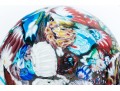 Large Art Glass Millefiori Paperweight 