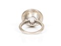 A Collection Of Two Sterling Silver Large And Stately Rings, Both Size 7