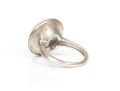 A Collection Of Two Sterling Silver Large And Stately Rings, Both Size 7