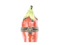 Hand Painted Porcelain Limoges Box, Chili Pepper Form