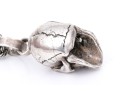 Vintage Sterling Silver Chain With Skull Pendant