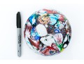Large Art Glass Millefiori Paperweight 