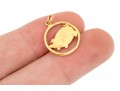 .999 Gold Charming Chubby Pig Motif Pendant