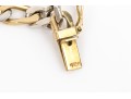 18k Yellow And White Gold Diamond Set Figaro Link Bracelet, App. 0.12 TCW