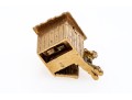 Fun 14K Outhouse Pendant / Charm