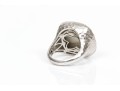 A Collection Of Two Sterling Silver Large And Stately Rings, Both Size 7