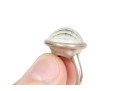A Collection Of Two Sterling Silver Large And Stately Rings, Both Size 7